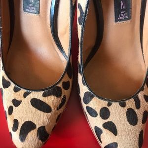 Leopard Cowhair 4.5” Heels